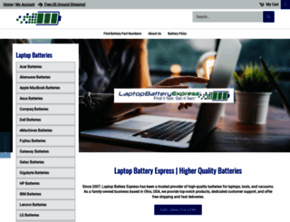laptopbatteryexpress.com screenshot