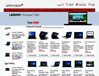 laptopcloseout.ca screenshot