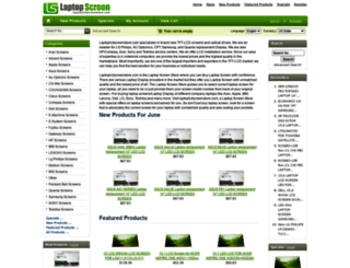 laptoplcdscreenstore.com screenshot
