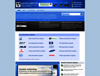 laptopmemoryupgrade.com screenshot