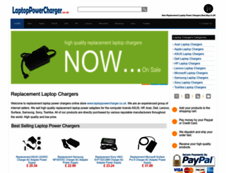 laptoppowercharger.co.uk screenshot