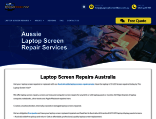 laptopscreenman.com.au screenshot