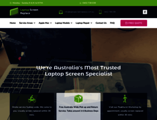 laptopscreenreplace.com.au screenshot