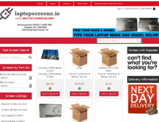 laptopscreens.ie screenshot