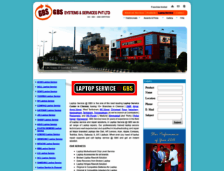 laptopservice.gbssystems.co.in screenshot