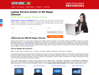 laptopservicecenterinkknagar.com screenshot