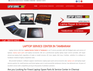 laptopservicecenterintambaram.com screenshot