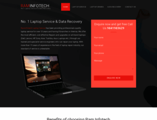laptopservicedatarecovery.raminfotech.net screenshot