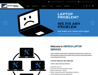 laptopserviceinhyderabad.com screenshot