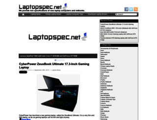 laptopspec.net screenshot