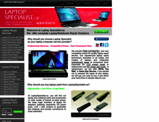 laptopspecialist.ca screenshot