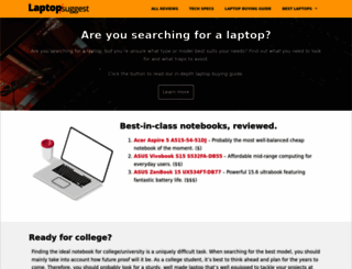 laptopsuggest.com screenshot