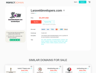 laraveldevelopers.com screenshot