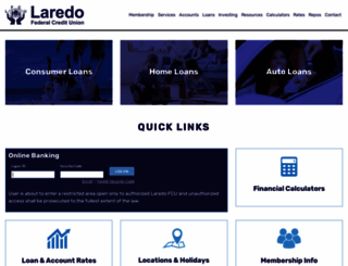 laredofcu.org screenshot