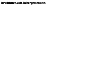 laresidence.web-hebergement.net screenshot