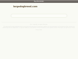 largedogbreed.com screenshot
