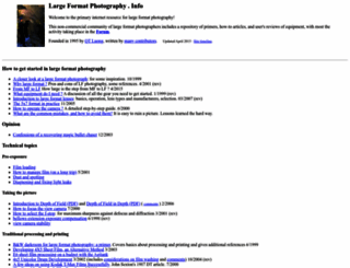 largeformatphotography.info screenshot
