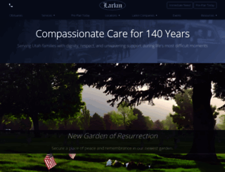larkinmortuary.com screenshot