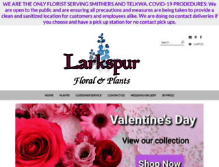 larkspurfloral.com screenshot