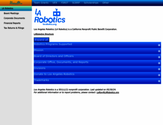 larobotics.org screenshot