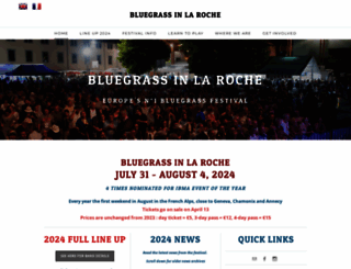larochebluegrass.org screenshot