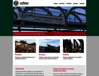 larosaconstructionco.com screenshot