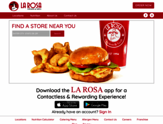 larosagrill.com screenshot
