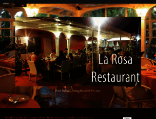 larosarestaurant.com screenshot