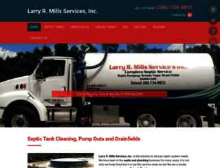 larrymillsseptic.com screenshot