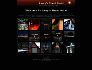 larryssheetmetal.com screenshot