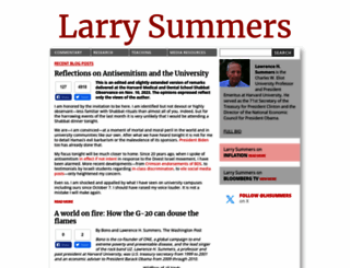 larrysummers.com screenshot