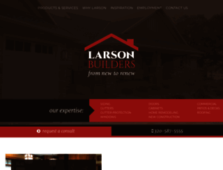 larsonbuilders.com screenshot
