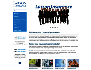 larsoninsurance.com screenshot