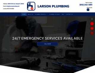 larsonplumbing.net screenshot