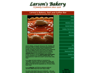 larsonsbakery.net screenshot
