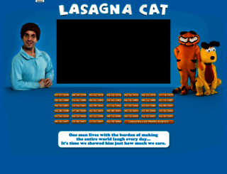 lasagnacat.com screenshot