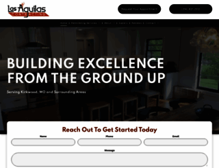 lasaguilascontracting.com screenshot