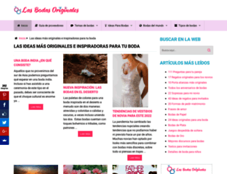 lasbodasoriginales.com screenshot