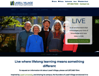 lasellvillage.com screenshot