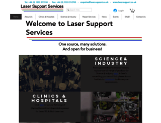 laser-support.co.uk screenshot