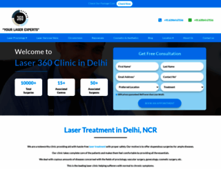 laser360clinic.com screenshot