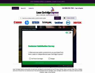 lasercartridgeexpress.com screenshot