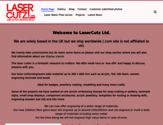 lasercutz.co.uk screenshot
