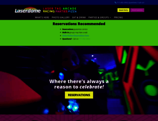 laserdome.com screenshot