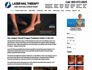 lasernailtherapy.com screenshot