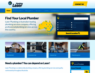 laserplumbing.com.au screenshot