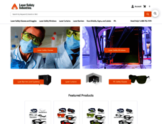 lasersafetyindustries.com screenshot