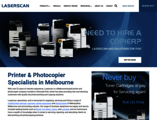 laserscan.com.au screenshot