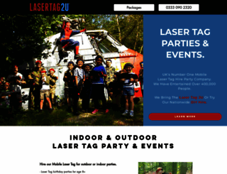 lasertag2u.co.uk screenshot