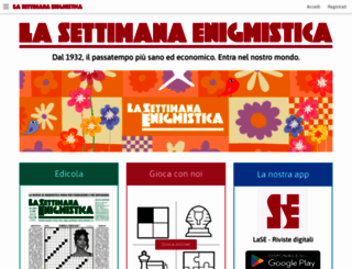 lasettimanaenigmistica.com screenshot